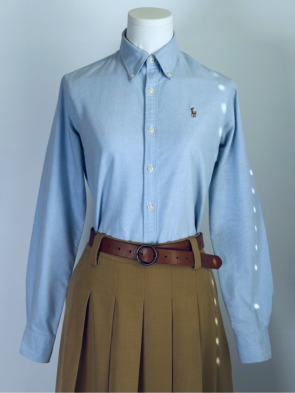 Ralph Lauren Pale Blue Oxford Button-Down Shirt Women’s 6 Very good Condition